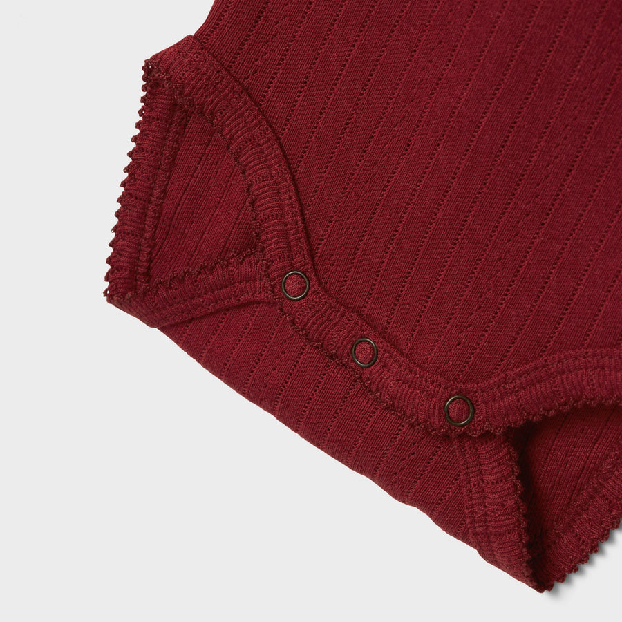Lil`Atelier Langarm Body mit Rüschen NBFRACHEL NON Organic Cotton
