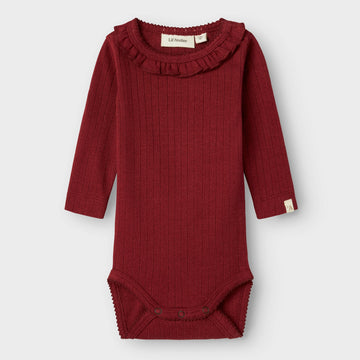 Lil`Atelier Langarm Body mit Rüschen NBFRACHEL NON Organic Cotton