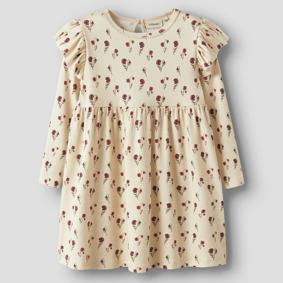 Lil`Atelier Langarm Kleid NMFLAVO EKK Organic Cotton