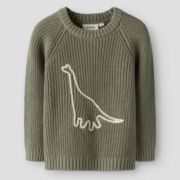 Lil`Atelier Strickpullover NMMEMLEN EMB Organic Cotton