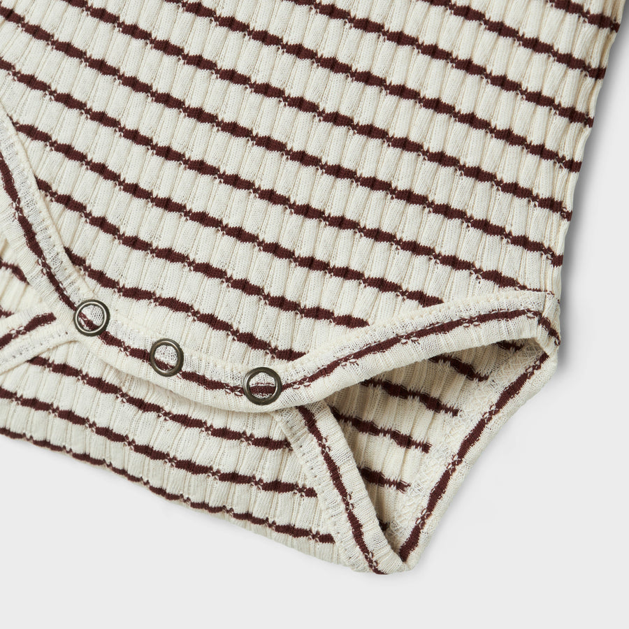 Lil`Atelier Langarm Body mit Rüschen NBFOSOPHIA Organic Cotton