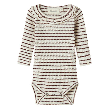 Lil`Atelier Langarm Body mit Rüschen NBFOSOPHIA Organic Cotton
