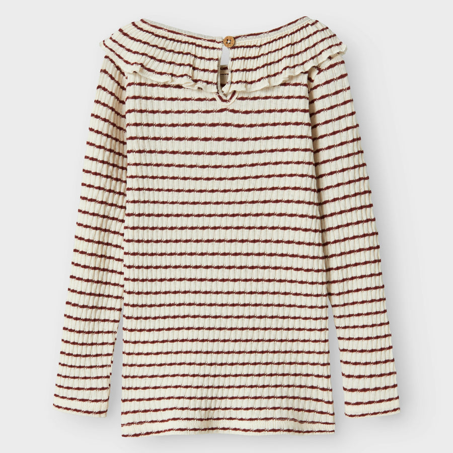 Lil`Atelier Langarmshirt mit Rüschen NMFOSOPHIA Organic Cotton