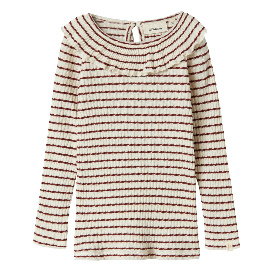 Lil`Atelier Langarmshirt mit Rüschen NMFOSOPHIA Organic Cotton