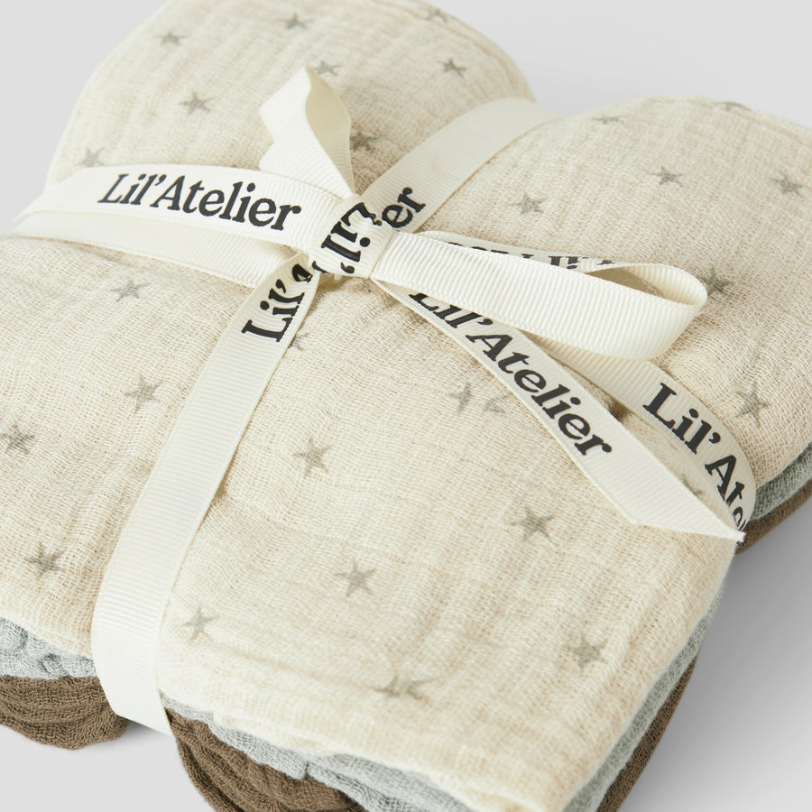 Lil`Atelier Musselintücher NBNFERGIE 3er-Pack