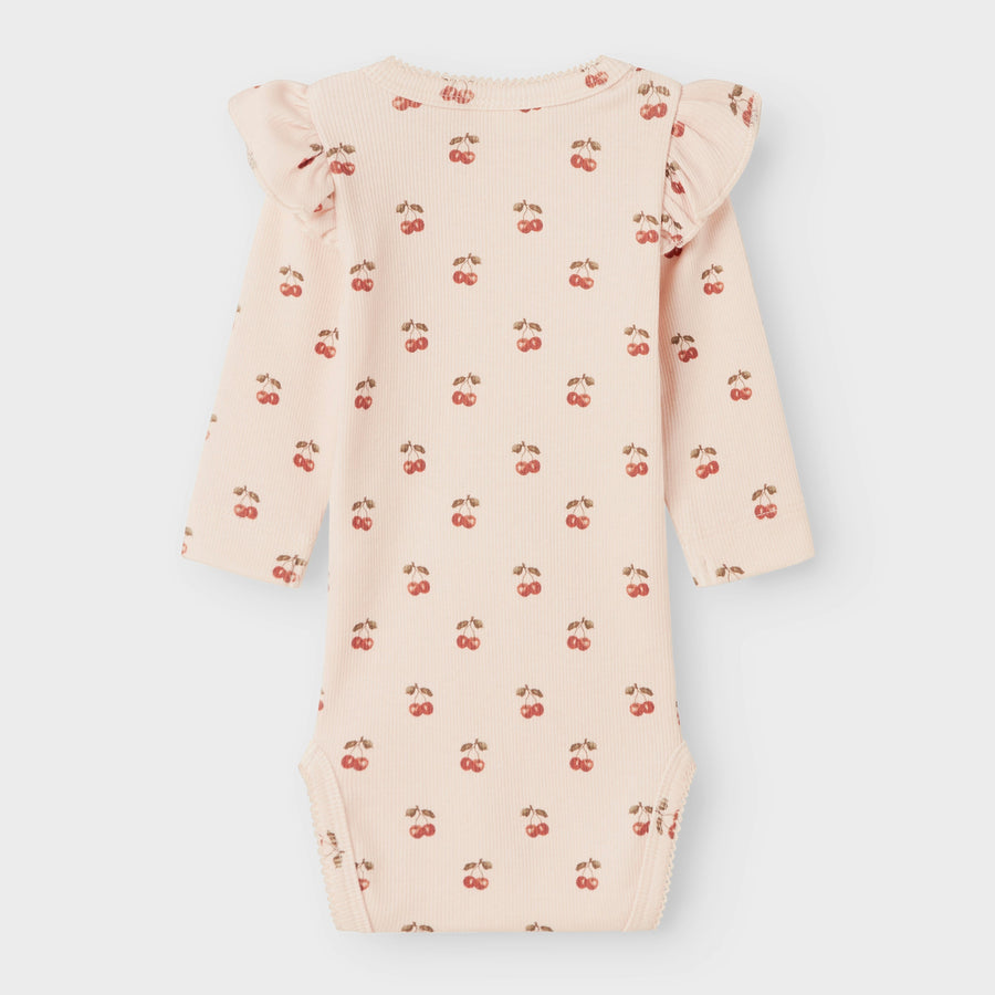 Lil`Atelier Langarm Body mit Rüschen NBFLAVO EVE Organic Cotton