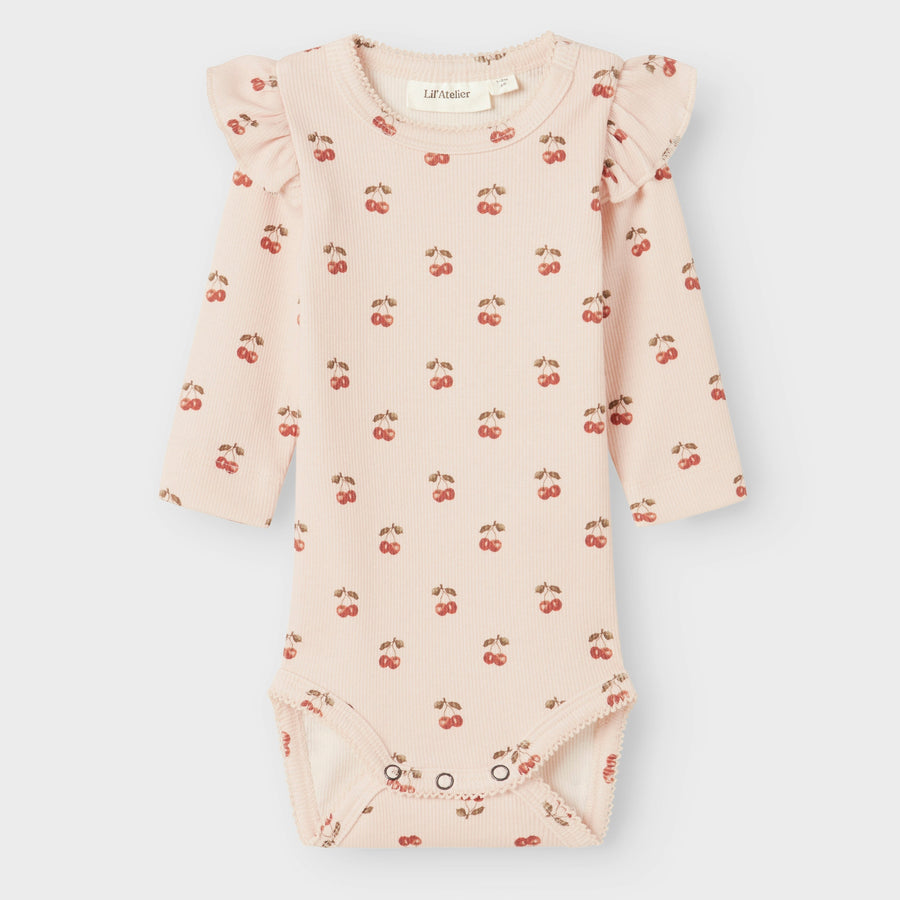 Lil`Atelier Langarm Body mit Rüschen NBFLAVO EVE Organic Cotton