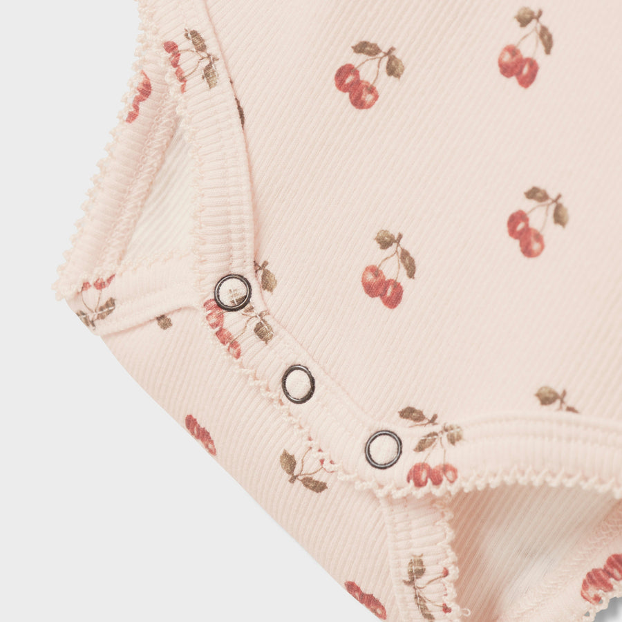 Lil`Atelier Langarm Body mit Rüschen NBFLAVO EVE Organic Cotton