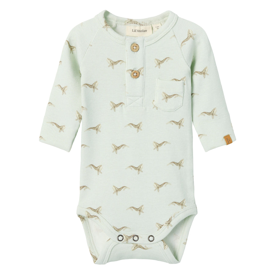 Lil`Atelier Langarm Body NBMGAVO ELM Organic Cotton