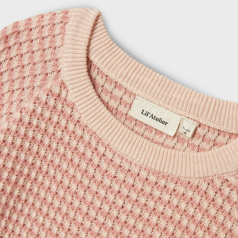 Lil`Atelier Strickoberteil NMFHALMA 3/4 Organic Cotton