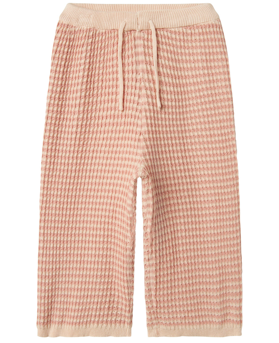 Lil`Atelier Wide Cropped Strickhosen NMFHALMA Organic Cotton