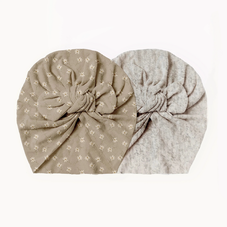 MRS. ERTHA Turban 2-er Pack TWINY Cotton