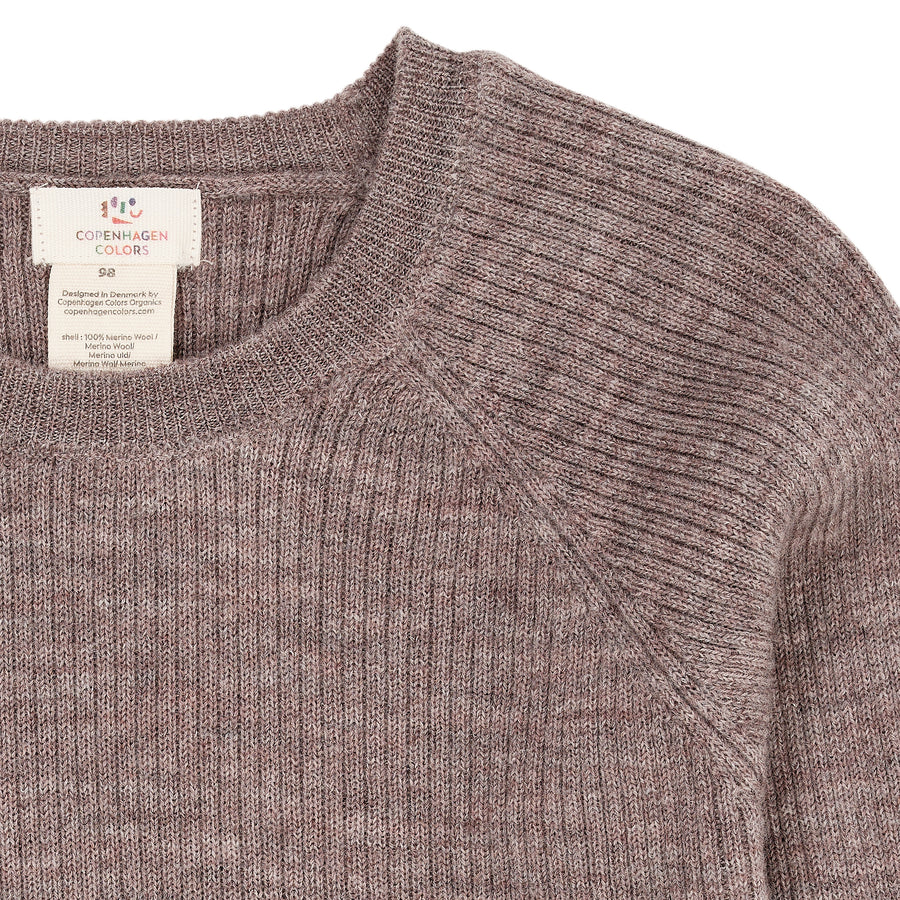 COPENHAGEN COLORS Gerippter Strickpullover Merino Wool