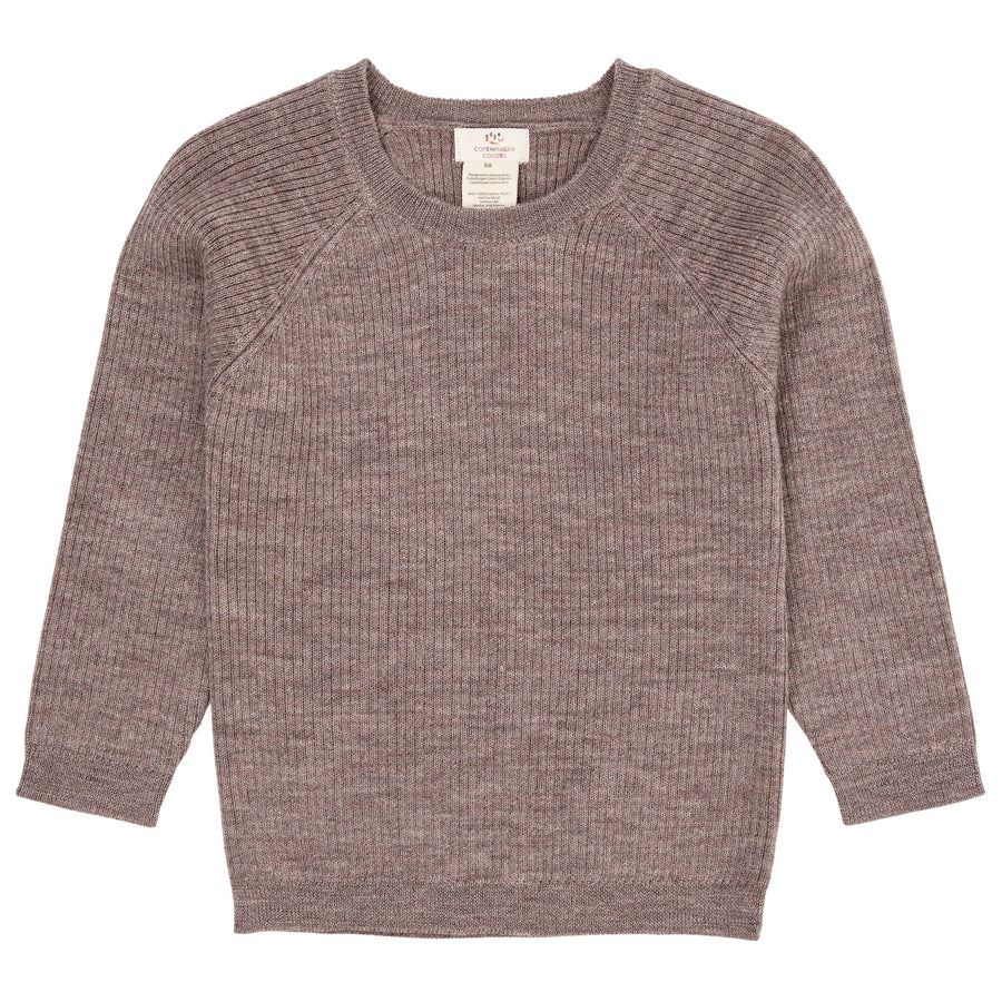 COPENHAGEN COLORS Gerippter Strickpullover Merino Wool