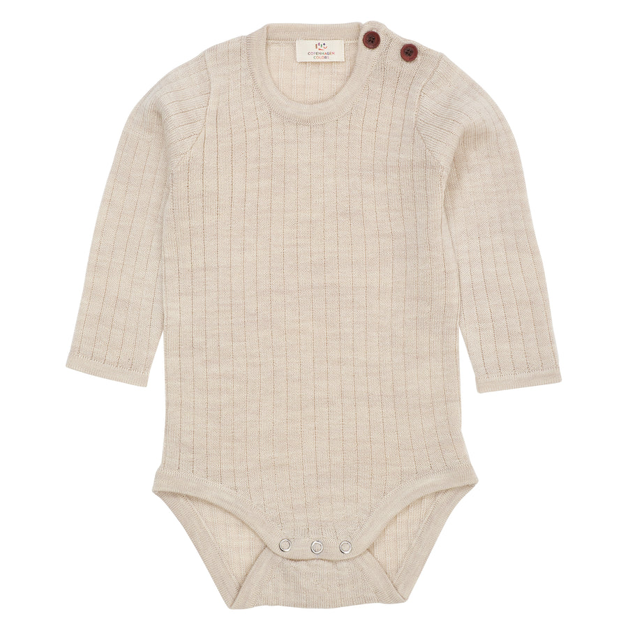 COPENHAGEN COLORS Gerippter Body Merino Wool