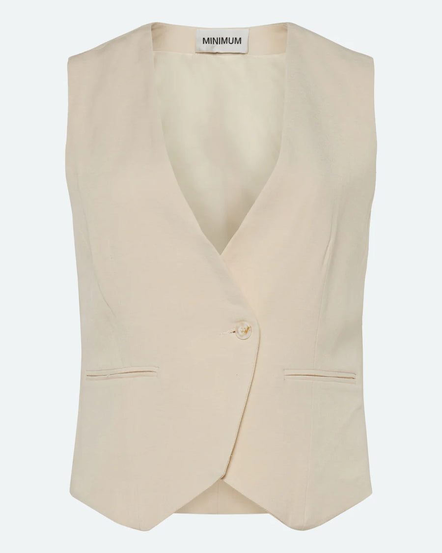 minimum Weste MELINA Linen Viscose Mix