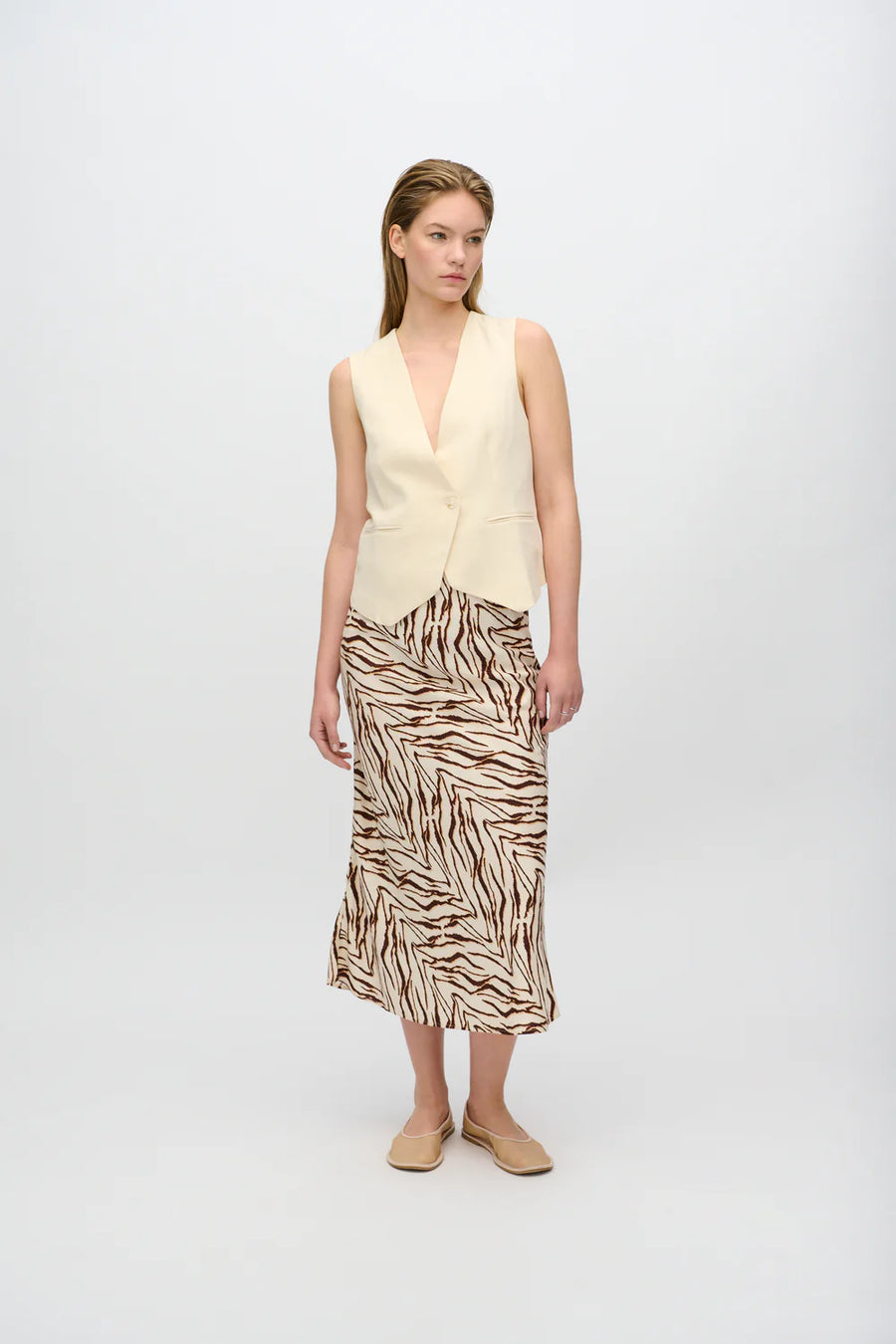 minimum Weste MELINA Linen Viscose Mix