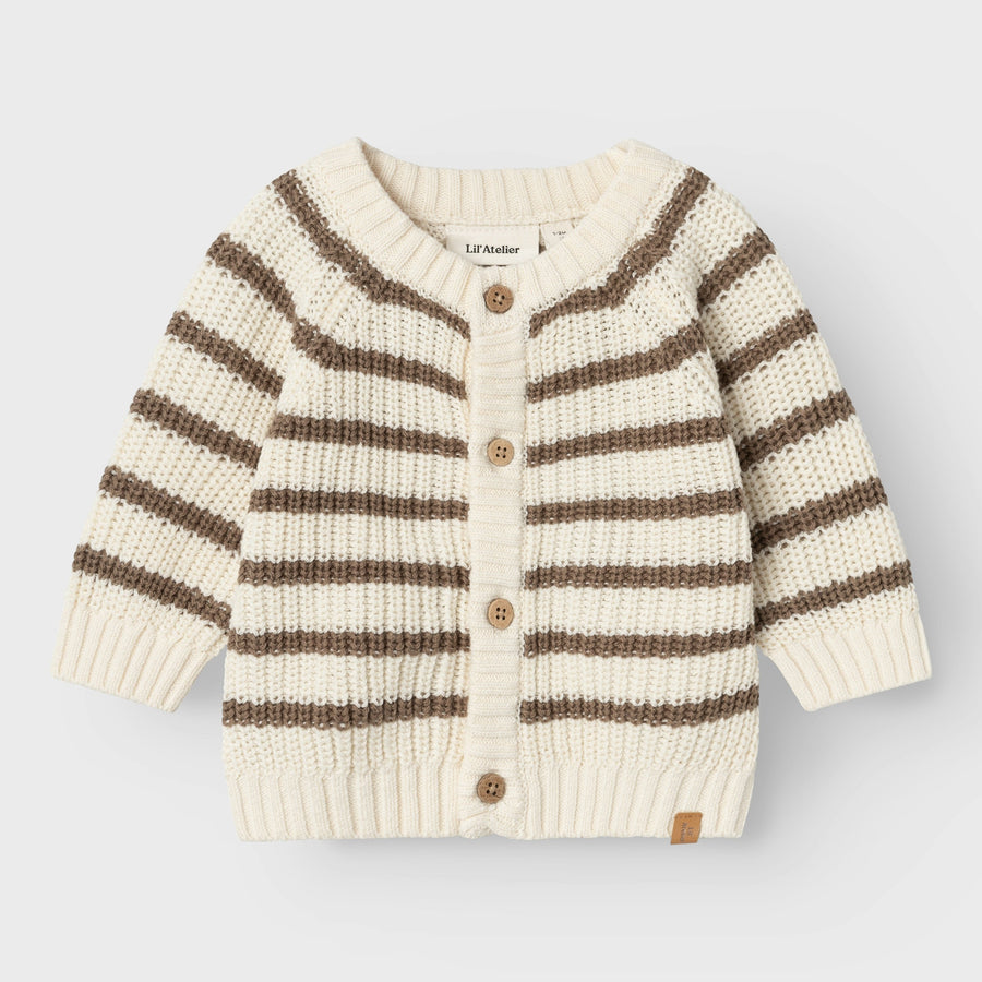 Lil`Atelier Strickcardigan gestreift NBMEMLEN Organic Cotton