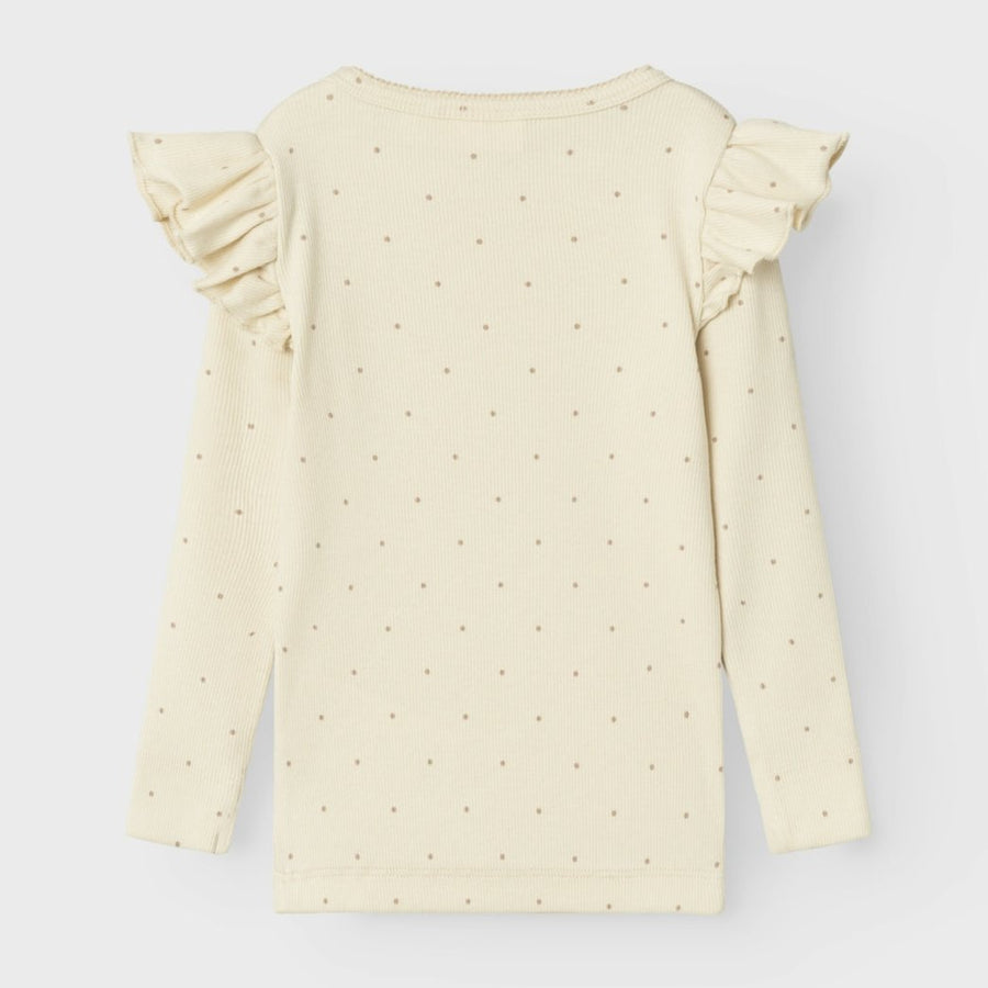 Lil`Atelier Langarmshirt mit Rüschen NMFGAGO KUO Organic Cotton