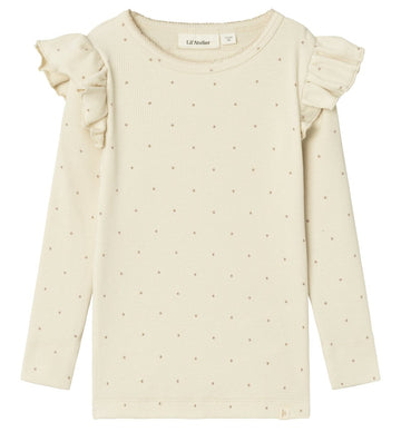 Lil`Atelier Langarmshirt mit Rüschen NMFGAGO KUO Organic Cotton