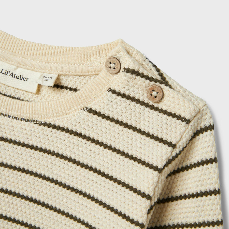 Lil`Atelier gestreifter Pullover NMMRAMUS Organic Cotton