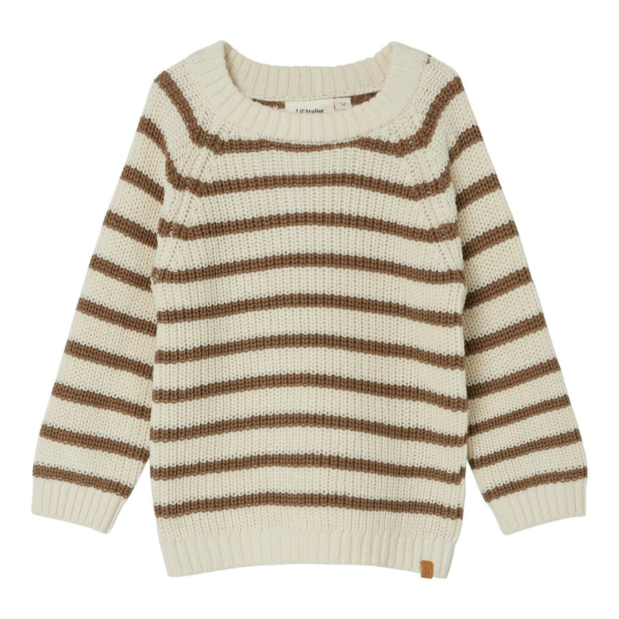 Lil`Atelier Strickpullover gestreift NMMEMLEN Organic Cotton