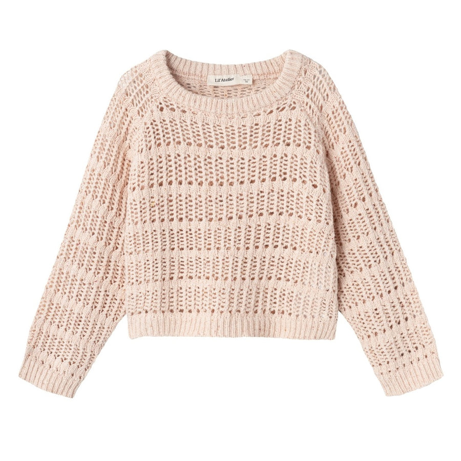 Lil`Atelier Strickpullover kurz NMFHILLA Organic Cotton