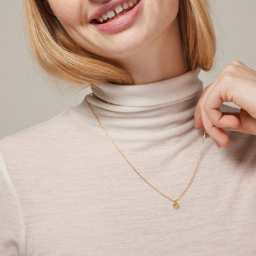 Enamel Copenhagen Halskette REFINED 18k Gold Plated Recycled Silver