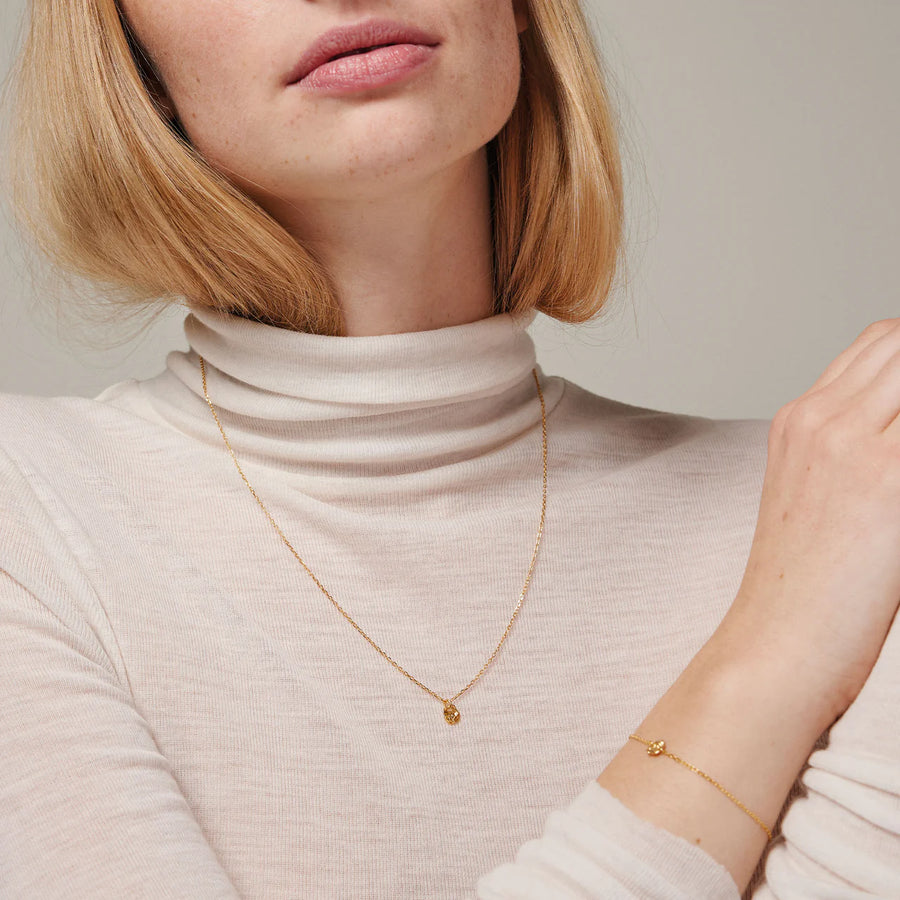 Enamel Copenhagen Halskette REFINED 18k Gold Plated Recycled Silver