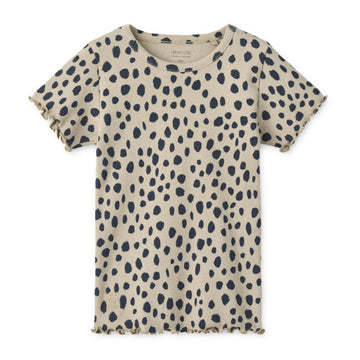 Liewood Leopard Rib T-Shirt NIEVE Organic Cotton