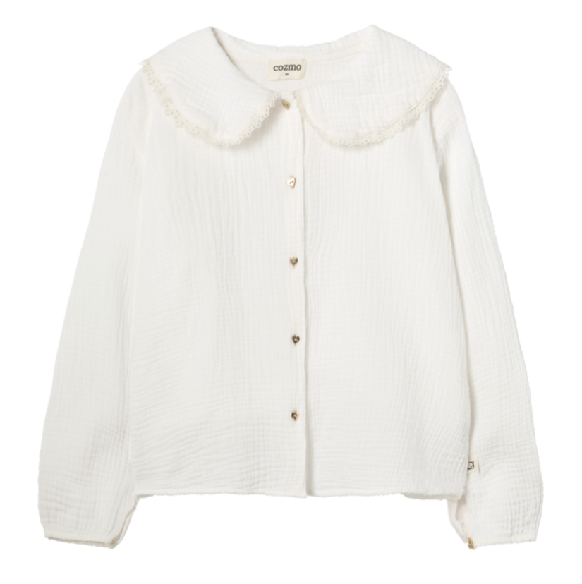 COZMO Bluse mit Kragen PRAGAK Cotton