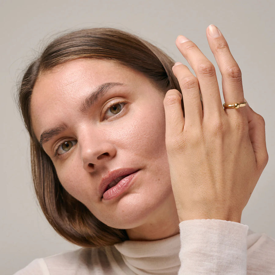Enamel Copenhagen Ring ARIEL 18k Plated Gold Recycled Silver