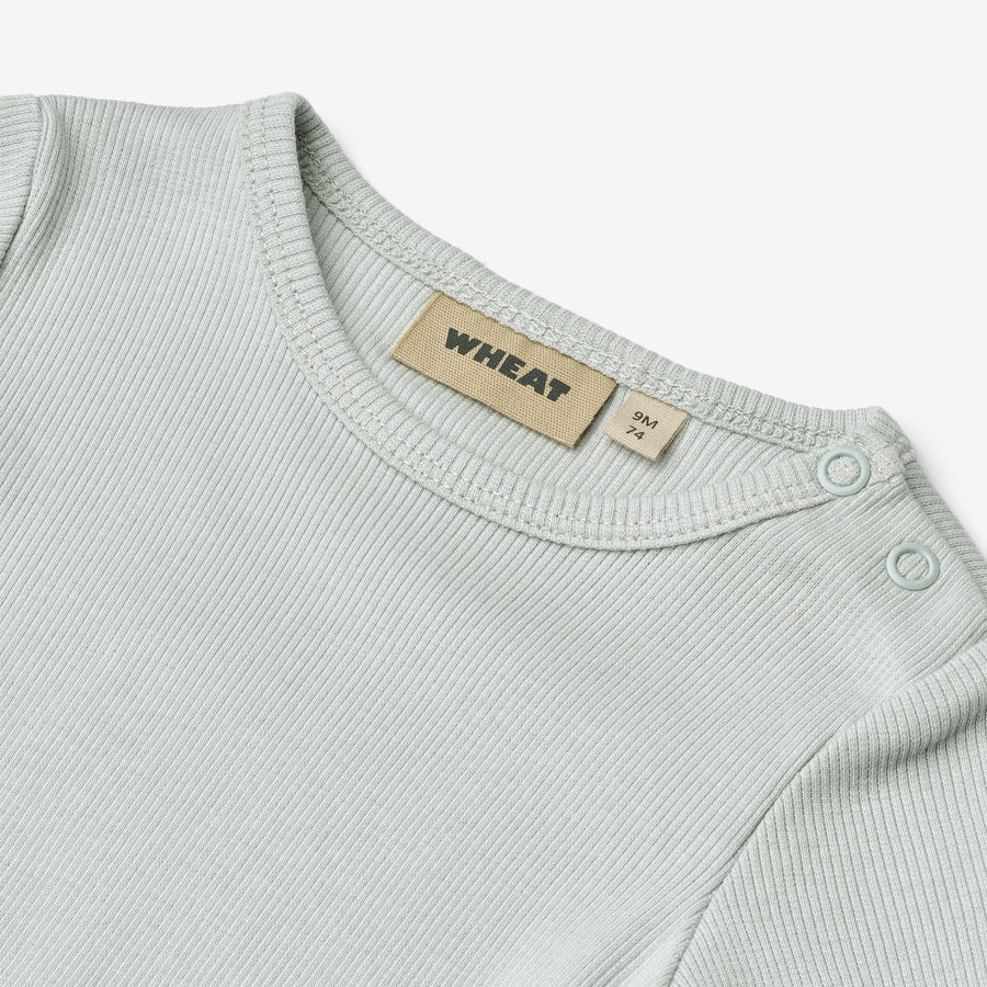 WHEAT Kurzarm Rib Body TIMO Organic Cotton-Modal