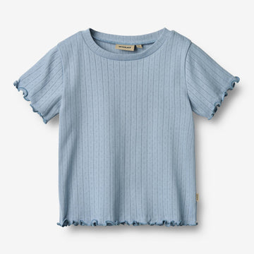 WHEAT Rib T-Shirt IRENE Organic Cotton