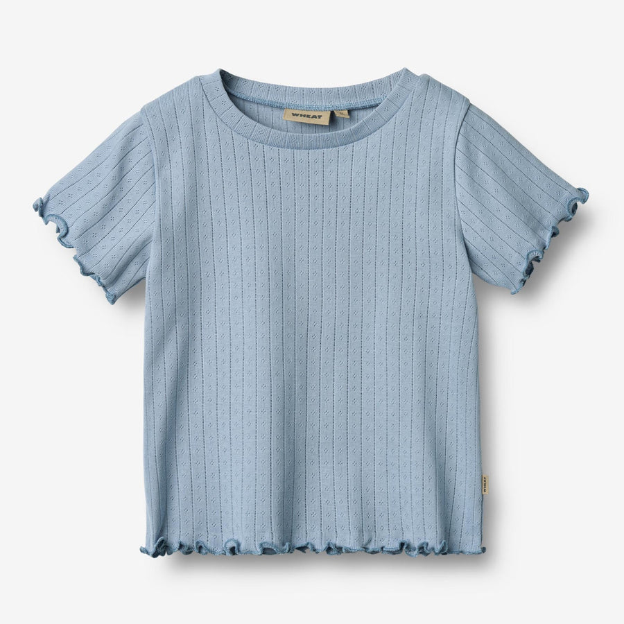 WHEAT Rib T-Shirt IRENE Organic Cotton
