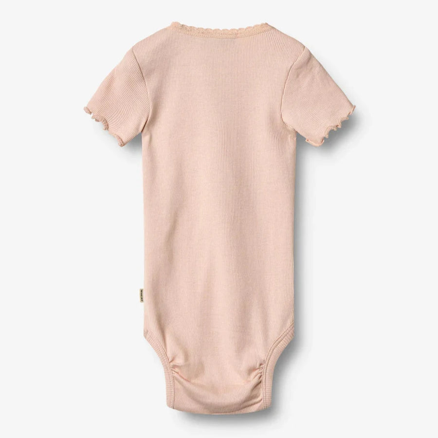 WHEAT Kurzarm Rib Body EDNA Organic Cotton-Modal