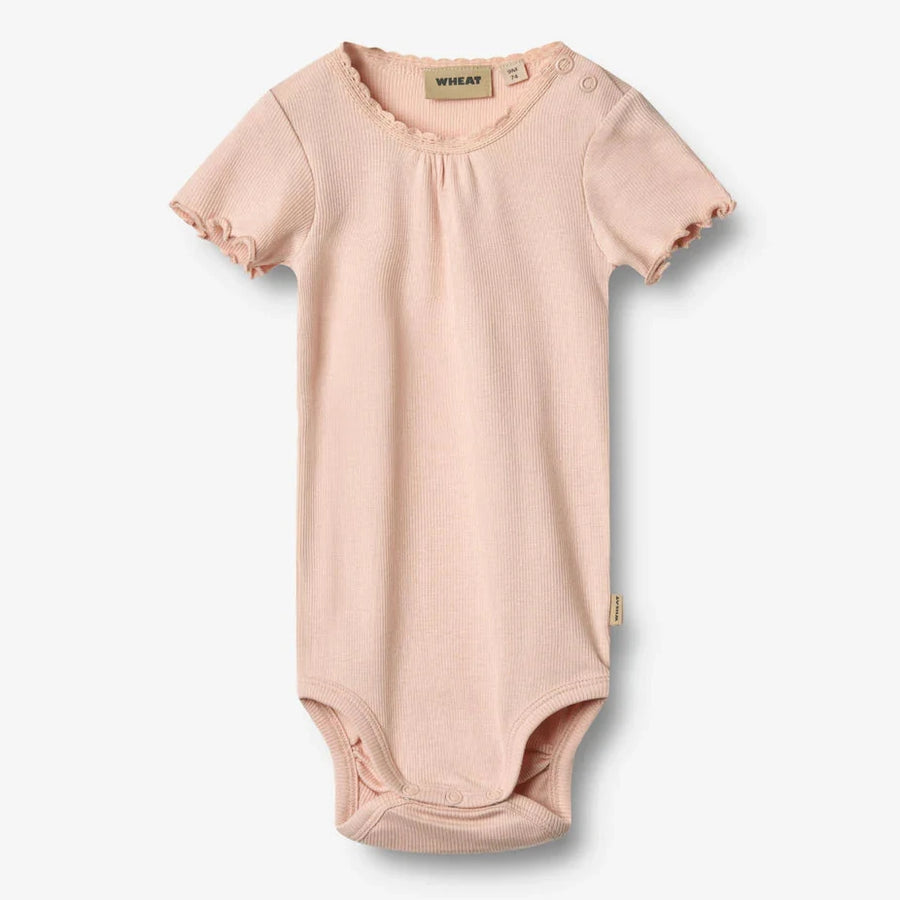 WHEAT Kurzarm Rib Body EDNA Organic Cotton-Modal