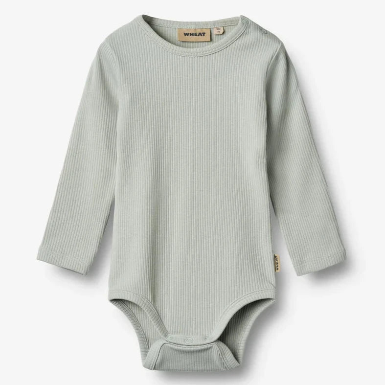 WHEAT Langarm Rib Body SPENCER Organic Cotton