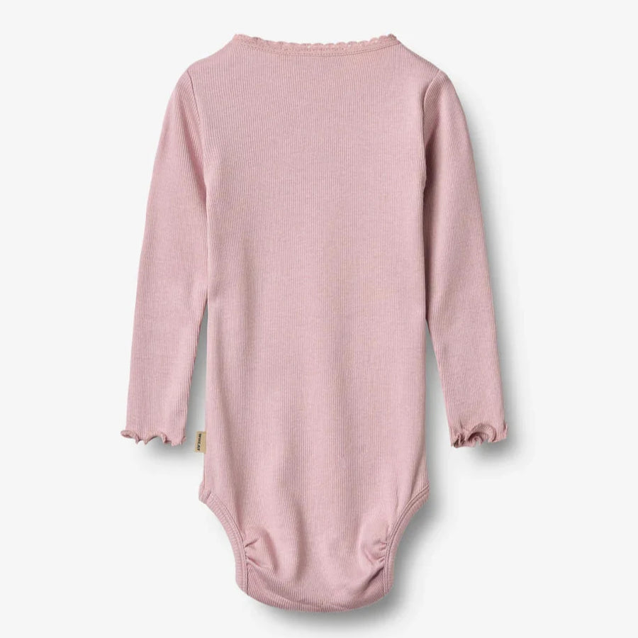 WHEAT Langarm Rib Body LOTTA Organic Cotton-Modal