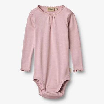 WHEAT Langarm Rib Body LOTTA Organic Cotton-Modal