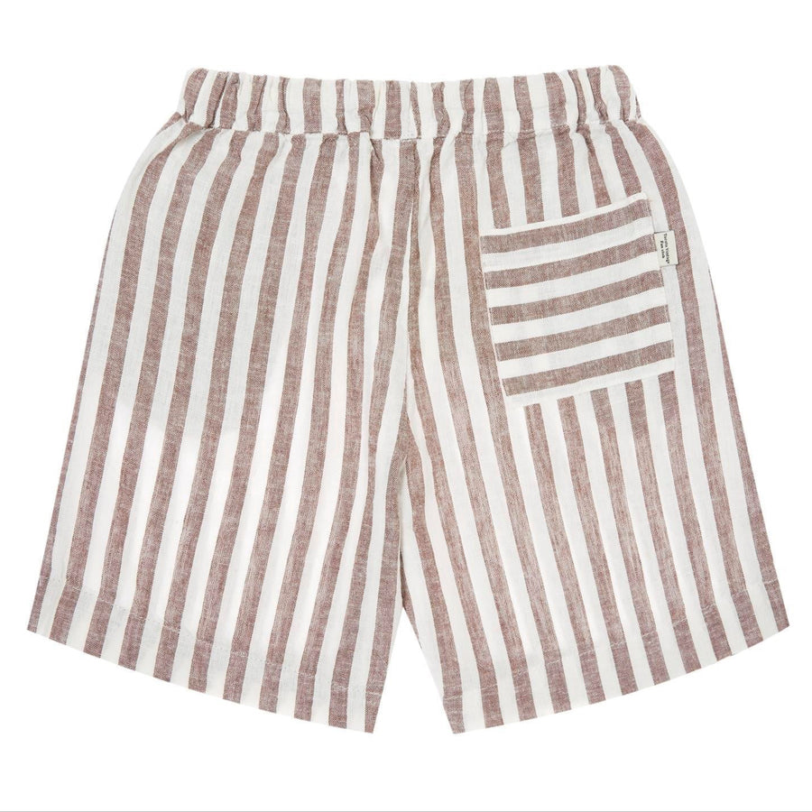 Tocoto Vintage Gestreifte Shorts Leinen