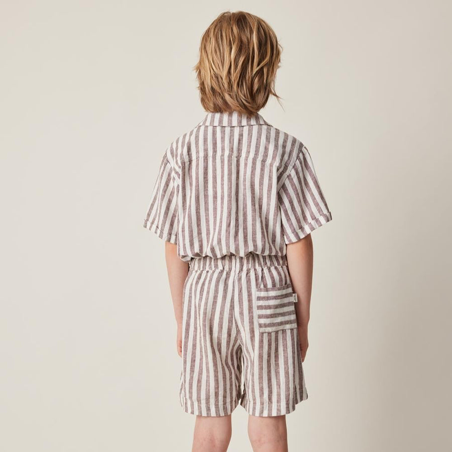 Tocoto Vintage Gestreifte Shorts Leinen