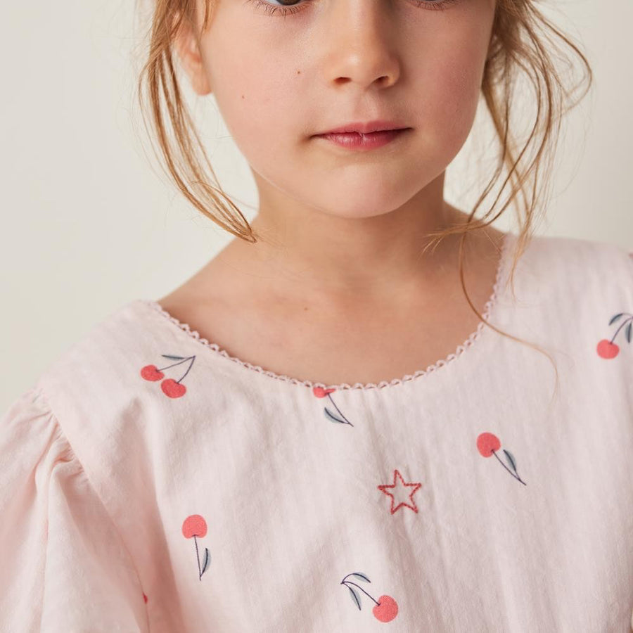 Tocoto Vintage Kleid mit Kirschen Cotton