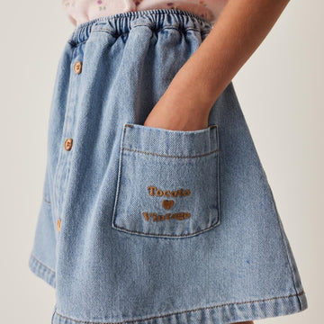 Tocoto Vintage Jeansrock Cotton