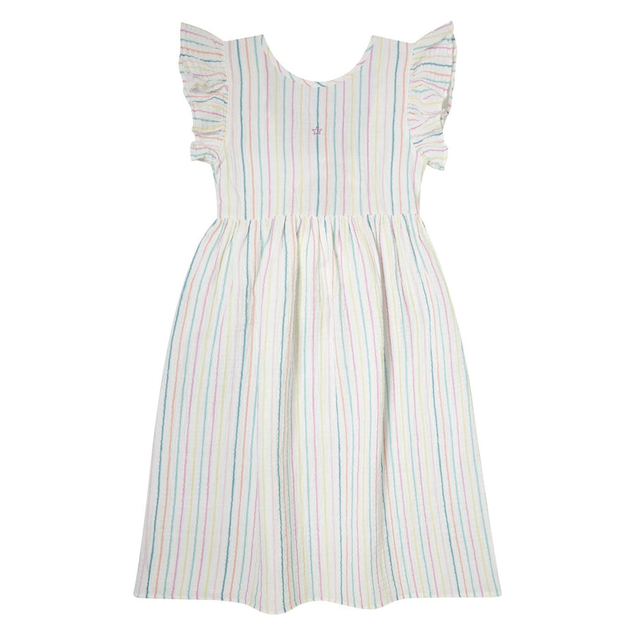 Tocoto Vintage Gestreiftes Midikleid Cotton