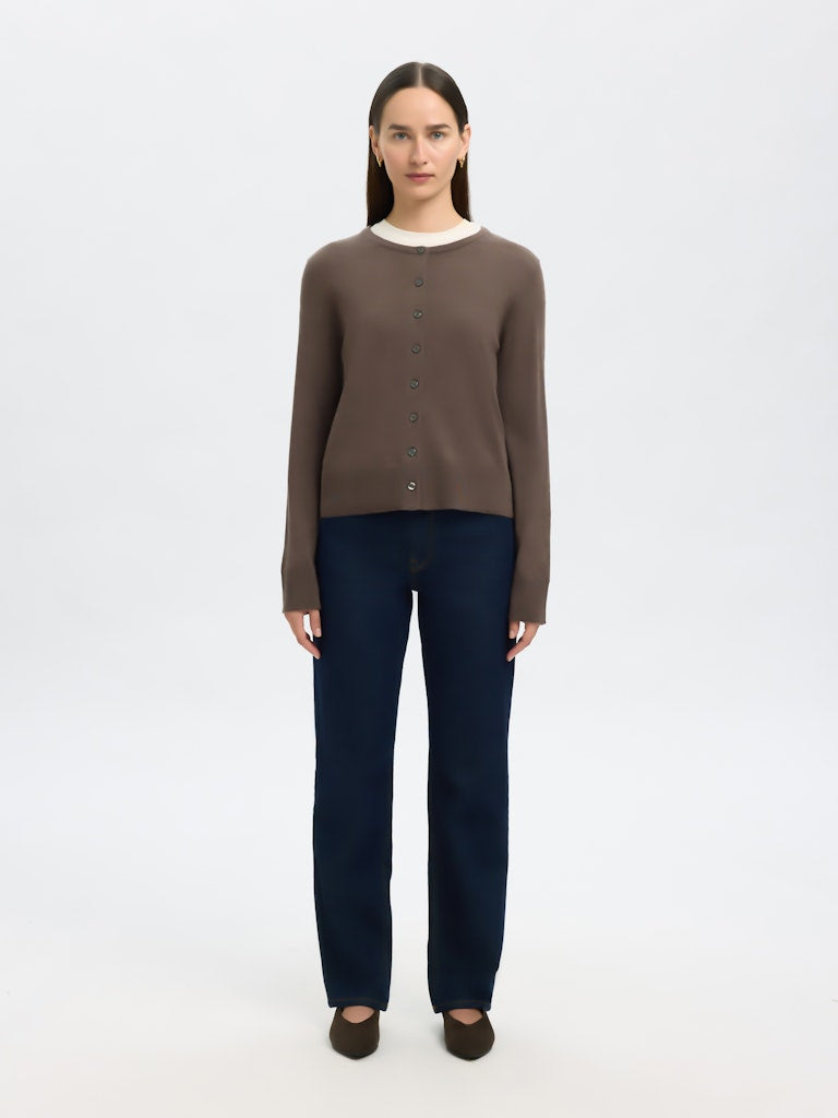 SELECTED FEMME Strickjacke SLFTHEA Organic Cotton