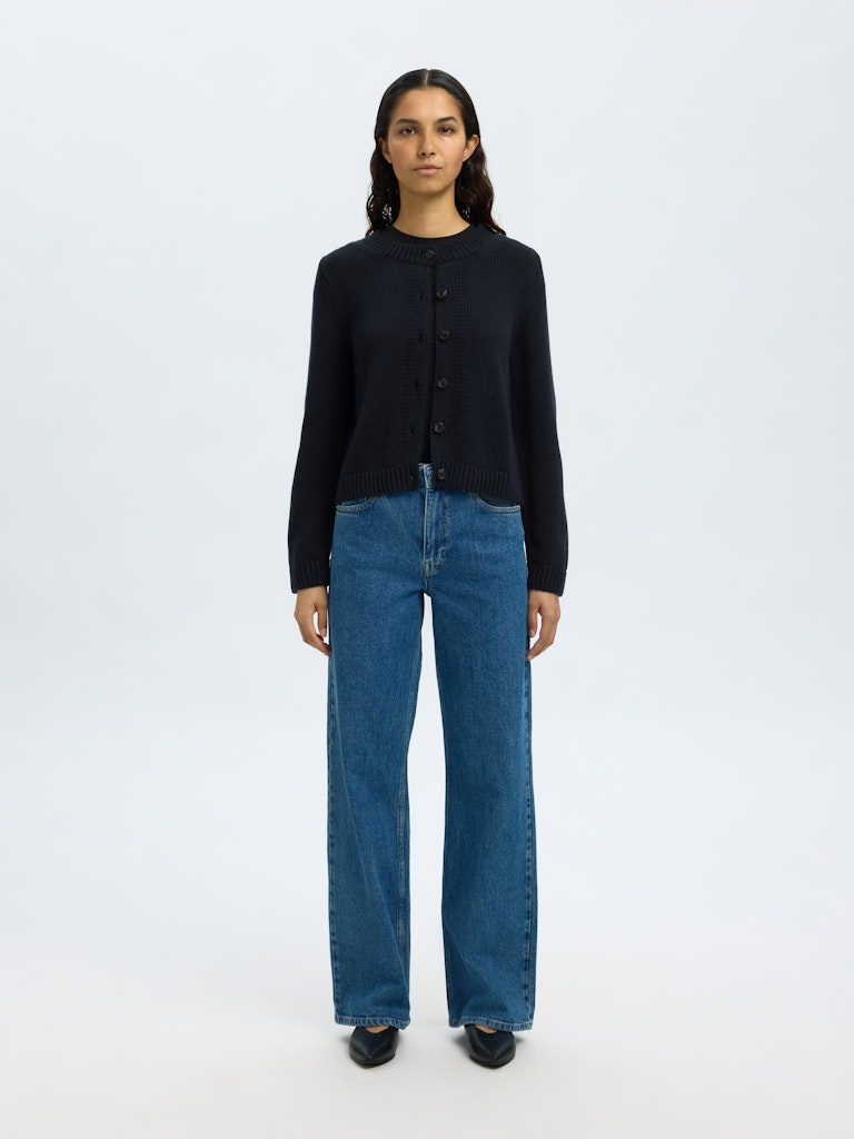 SELECTED FEMME Strickjacke SLFIVY Organic Cotton