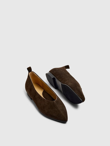 SELECTED FEMME Ballerina SLFWHITNEY SUEDE Leather