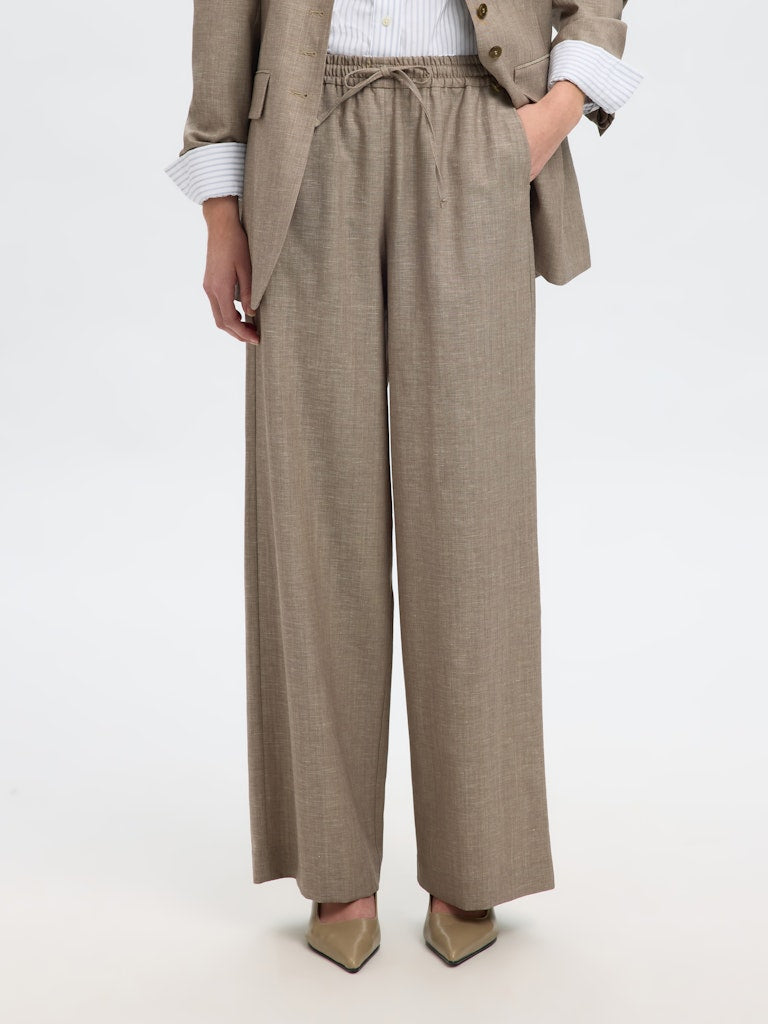 SELECTED FEMME Hose SLFMELLI EXTRA WIDE Wool Mix