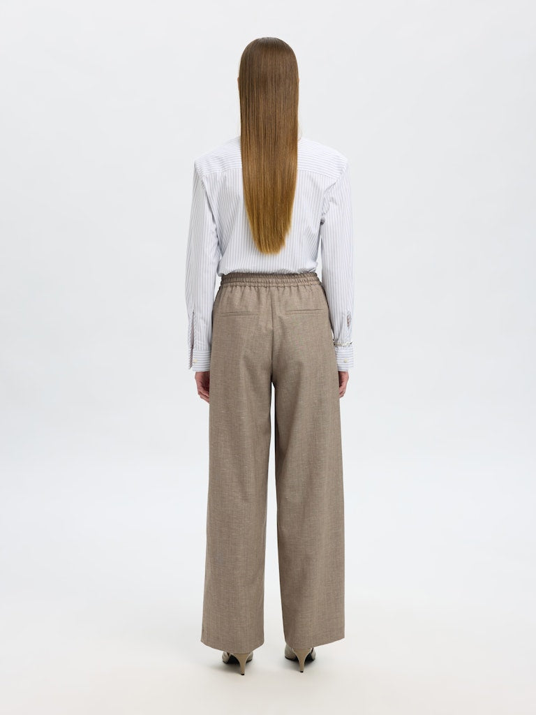 SELECTED FEMME Hose SLFMELLI EXTRA WIDE Wool Mix